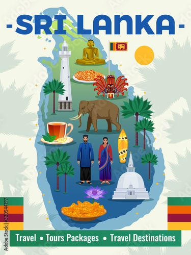 Sri Lanka Travel Poster