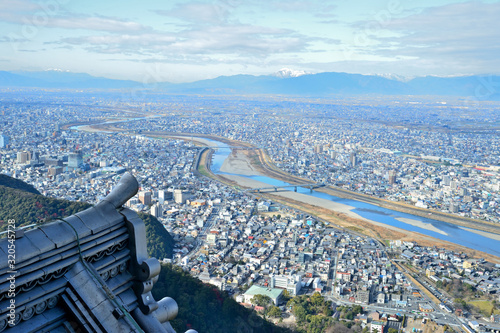 Foto 金華山　岐阜城天守閣からの眺め　岐阜県岐阜市