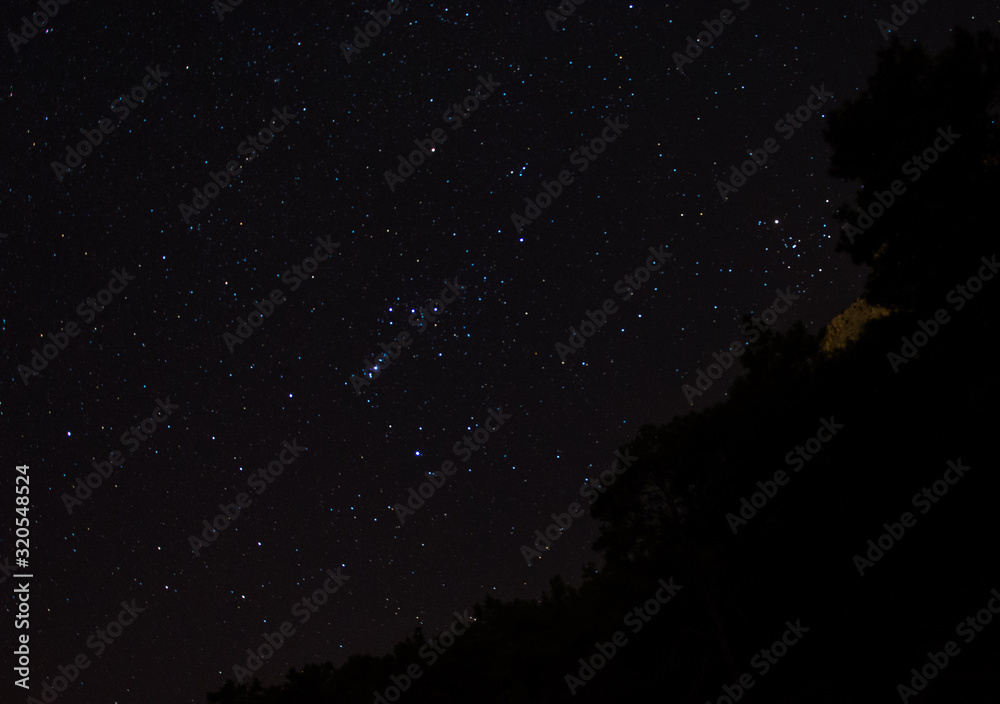 night sky with stars and moon night sky with stars and moon