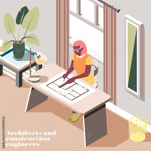 Construction Architecture Engineers Background 