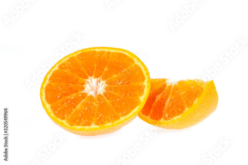 orange fruit isolated on white
