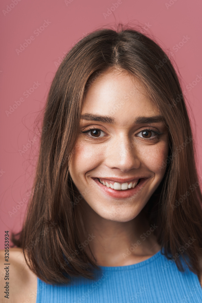 Portrait of a young attractive brunette woman Portrait of a young attractive brunette woman