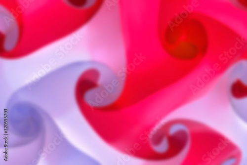 abstract background, blurred smooth large ovals and geometric shapes. large bright red and gray rounded elements that glow