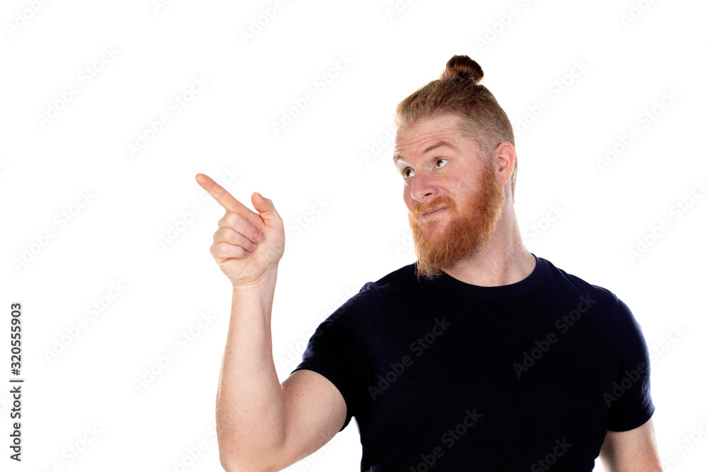 Red haired man with long beard Red haired man with long beard