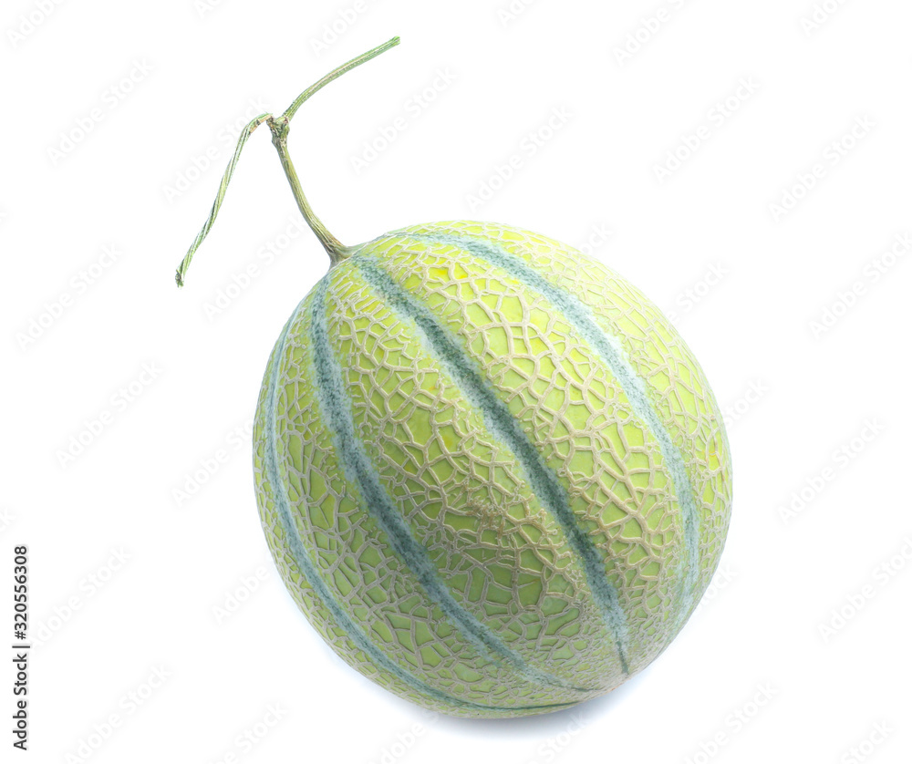 Orange cantaloupe melon isolated on white Orange cantaloupe melon isolated on white
