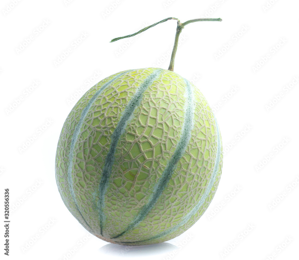 Orange cantaloupe melon isolated on white Orange cantaloupe melon isolated on white