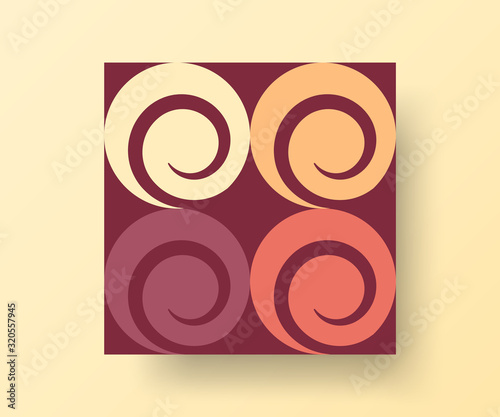 Amazing business advertisement vector mural art square banner mock up. Modern corporate abstract geometric illustration design layout background. Company identity quadrangle texture brochure template.