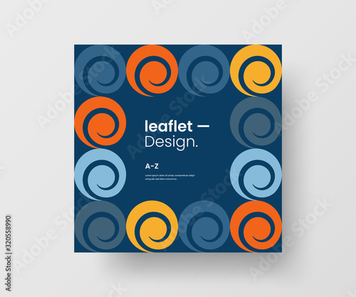 Amazing business advertisement vector mural art square banner mock up. Modern corporate abstract geometric illustration design layout background. Company identity quadrangle texture brochure template.