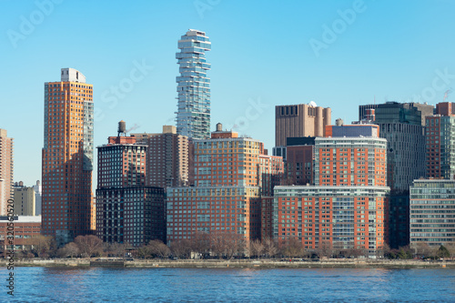 Tribeca New York Skyline along the Hudson River