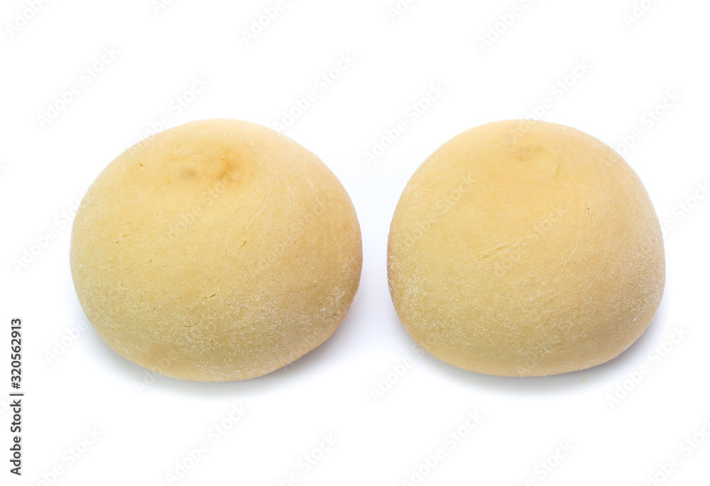 Mochi dessert isolated on white background Mochi dessert isolated on white background