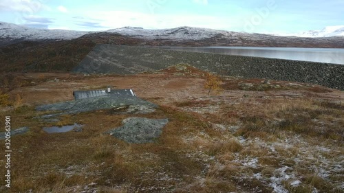 Casual footage near Sysenvatnet lake at autumn, Norway photo