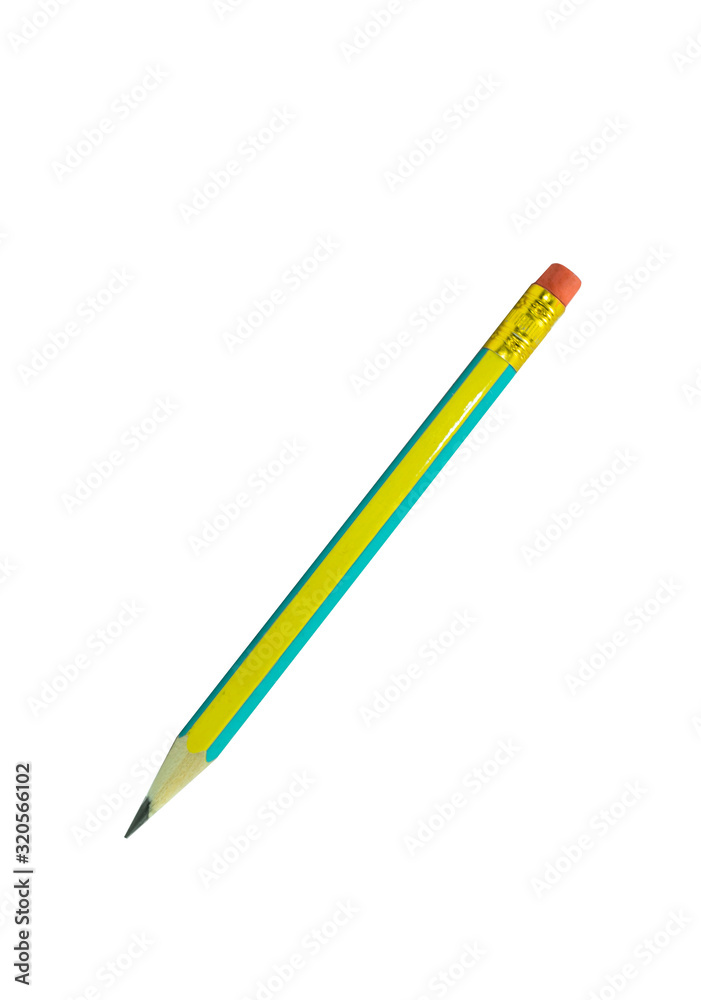 Pencil with Copy Space Isolated on a White Background. Pencil with Copy Space Isolated on a White Background.