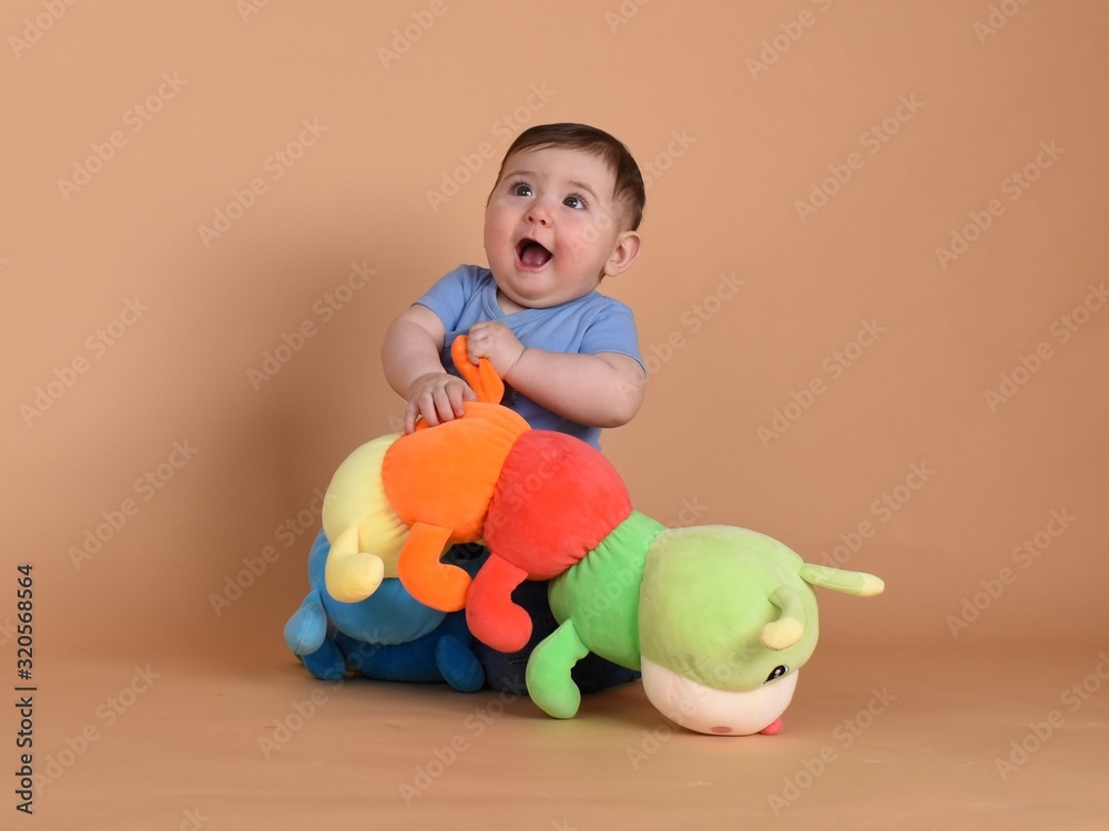 baby playing with toys