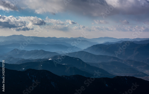 view of mountains from Kedarkantha peak
