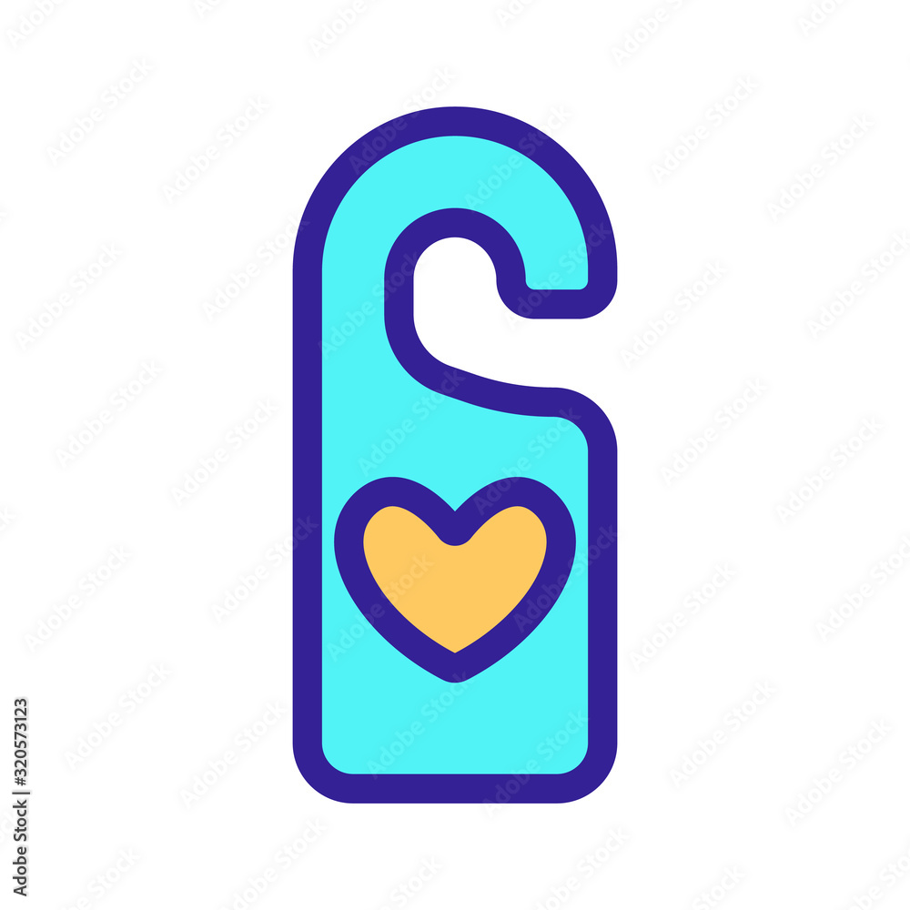 Do not disturb the icon vector. A thin line sign. Isolated contour symbol illustration Do not disturb the icon vector. A thin line sign. Isolated contour symbol illustration