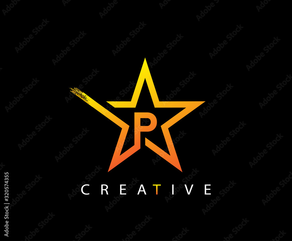 Star P Letter Digital Network , technology and digital abstract P vector logo. Star P Letter Digital Network , technology and digital abstract P vector logo.