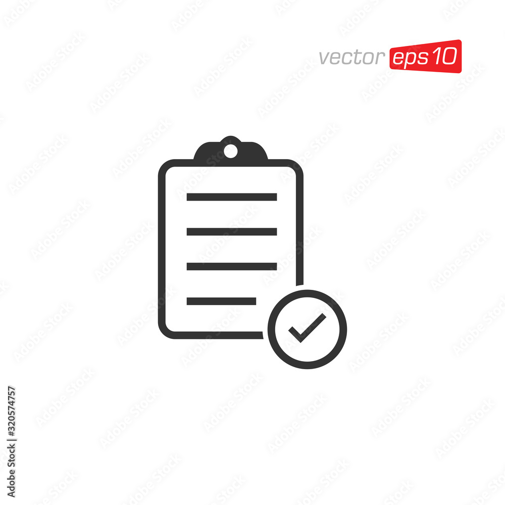 Clipboard Checklist Icon Design Vector Clipboard Checklist Icon Design Vector