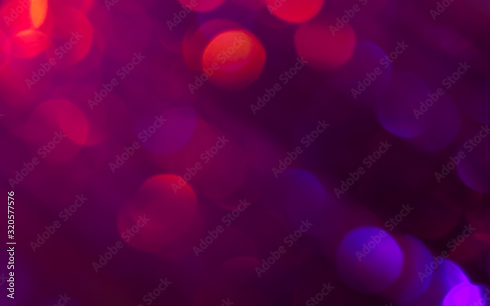 Dark red and blue bokeh. Abstract background
