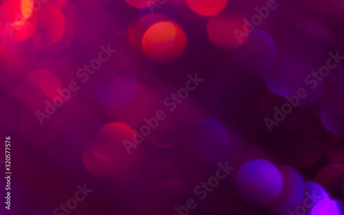 Obraz na płótnie Dark red and blue bokeh. Abstract background w salonie