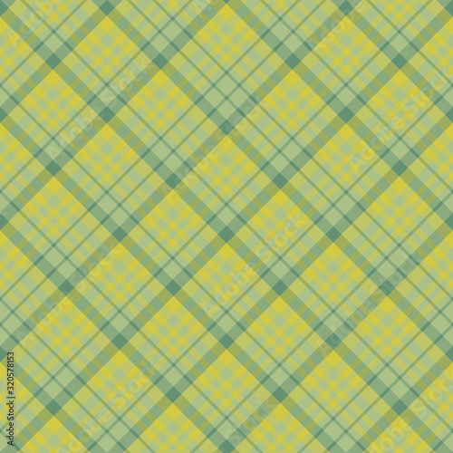 Seamless pattern in cozy discreet green and yellow colors for plaid, fabric, textile, clothes, tablecloth and other things. Vector image. 2