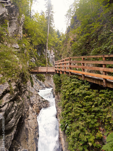 Wimbachklamm gorge near Berchtesgaden  Alps  Bavaria  Germany