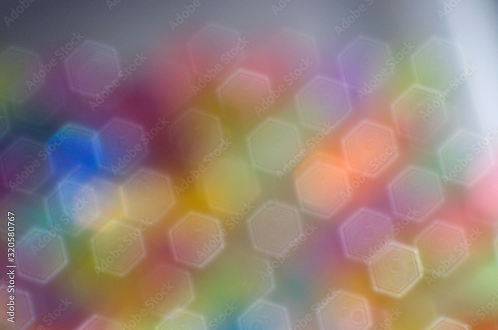 Abstract Colorful Blurry hexagons geometric shape background Abstract Colorful Blurry hexagons geometric shape background
