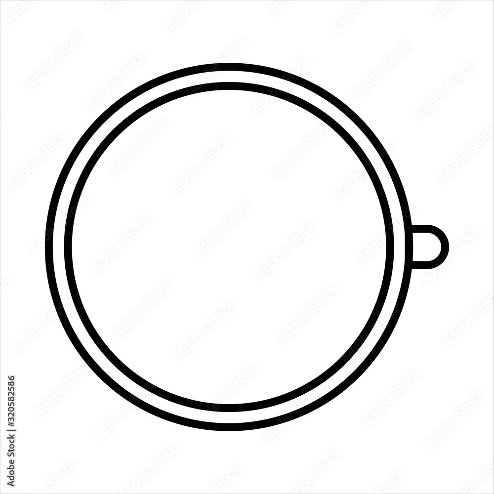 needlework tool line icon hoop needlework tool line icon hoop