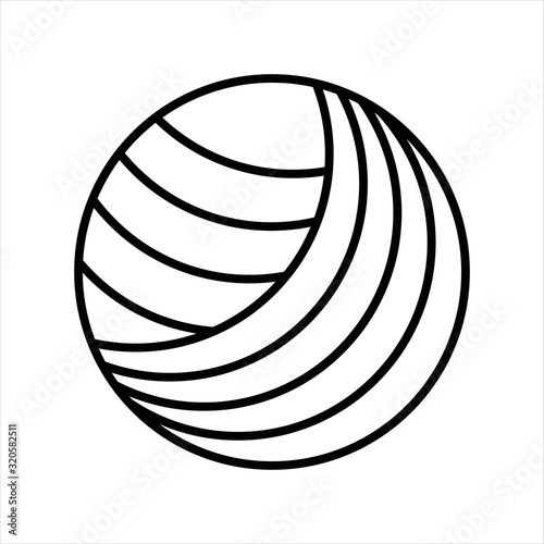 needlework tool line icon thread