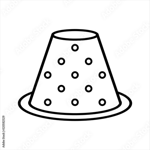 needlework tool line icon thimble