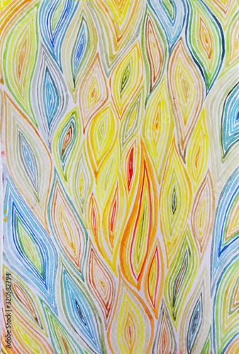 wave colourful abstract pattern