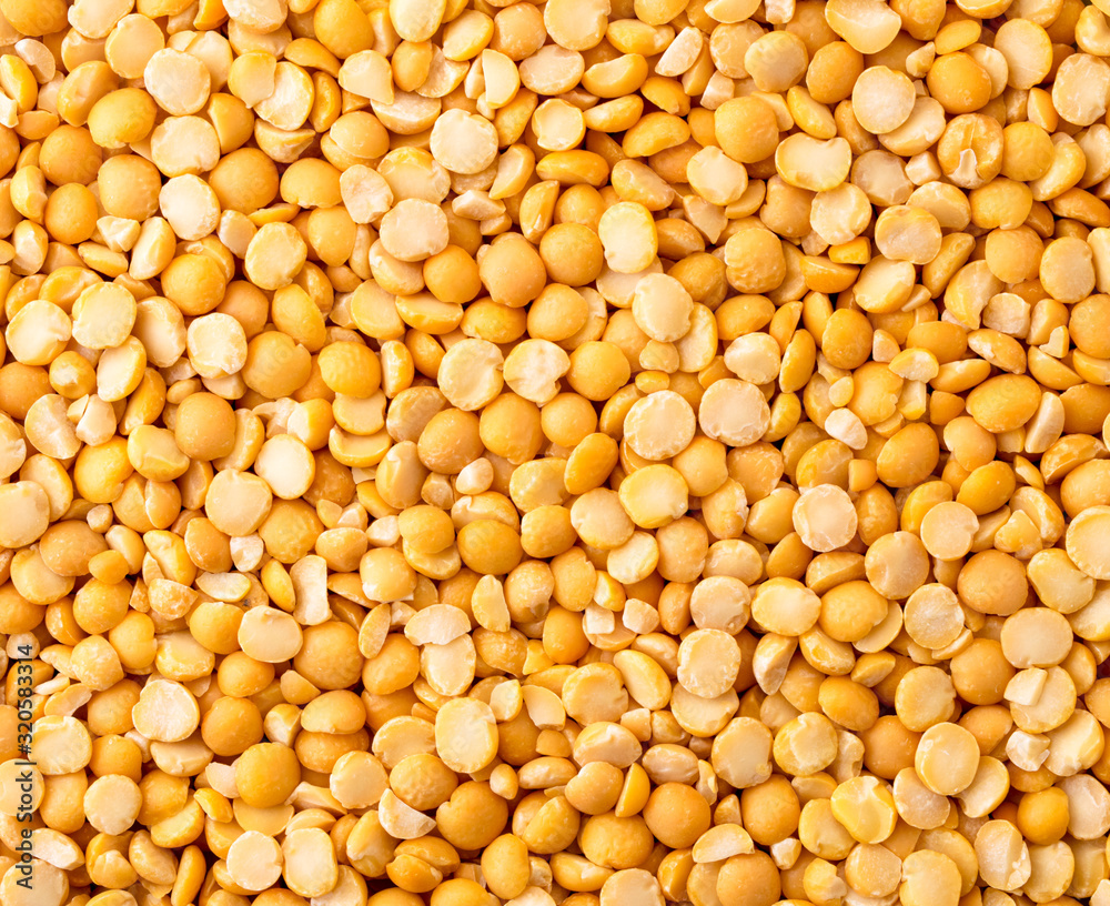 Yellow peas background. The view of the top. Yellow peas background. The view of the top.