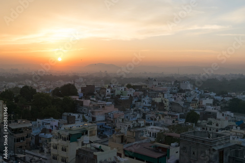 Beautiful sunrise view at Udaipur, Rajasthan, India © Shikha