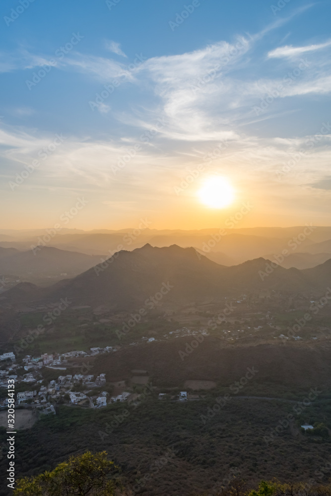 View from Sajjangarh Monsoon Palace, Udaipir, India View from Sajjangarh Monsoon Palace, Udaipir, India