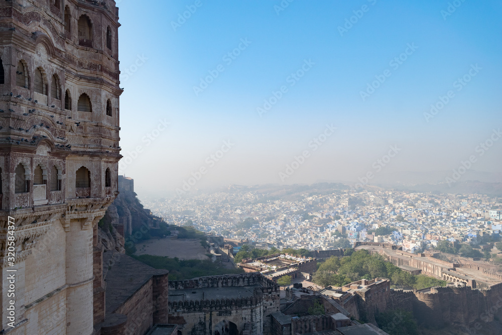 Cityscape from Udaipur City Palace, India