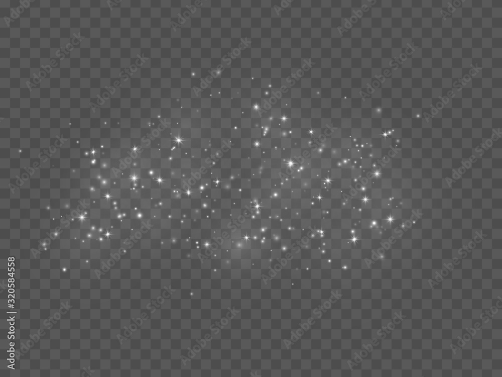 Transparent glow light effect with stars, sparkles, stardust. Vector illustration. Transparent glow light effect with stars, sparkles, stardust. Vector illustration.