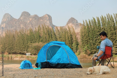 camping in mountains