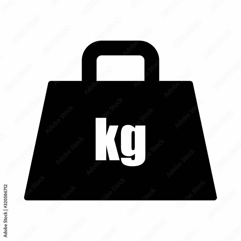 Weight kilogram icon