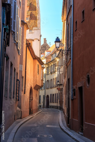 Strasbourg, France. Rue des Pucelles street. Historic city center photo