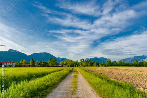 Countryside landscape in Pordenone, Italy