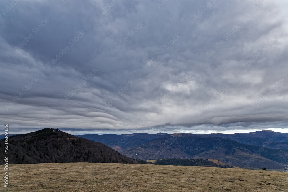 Nuages dans le ciel des Vosges