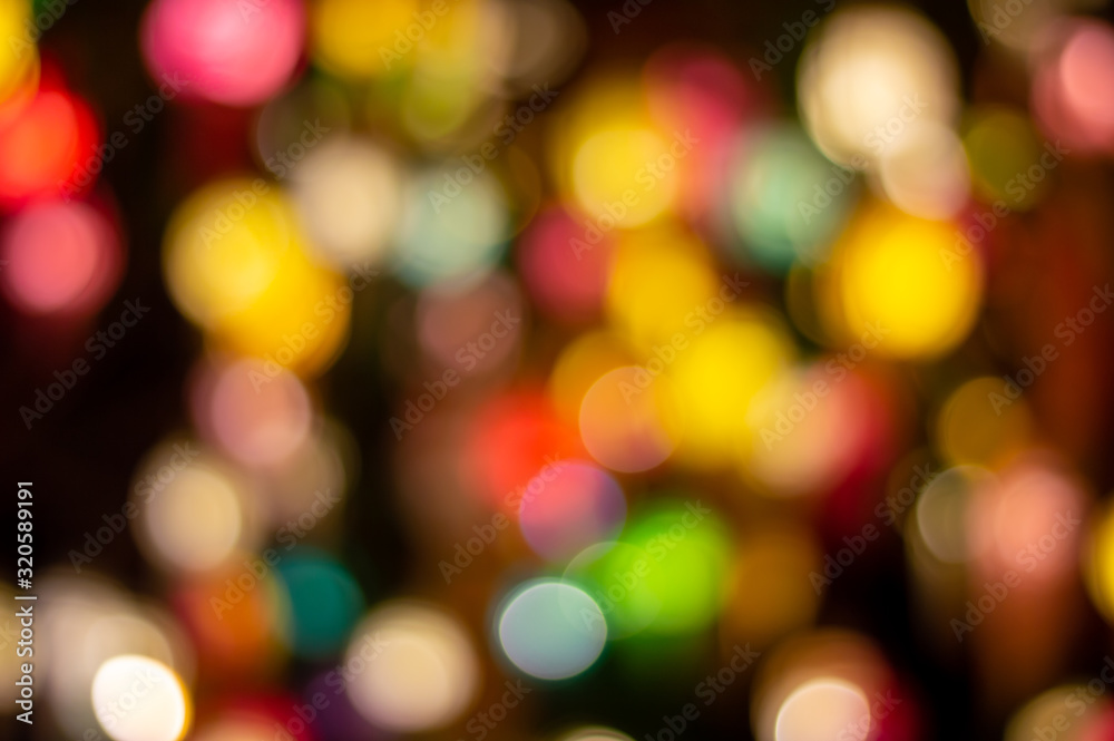 Bokeh images have yellow, pink, red, and other colors that are colorful. Bokeh images have yellow, pink, red, and other colors that are colorful.
