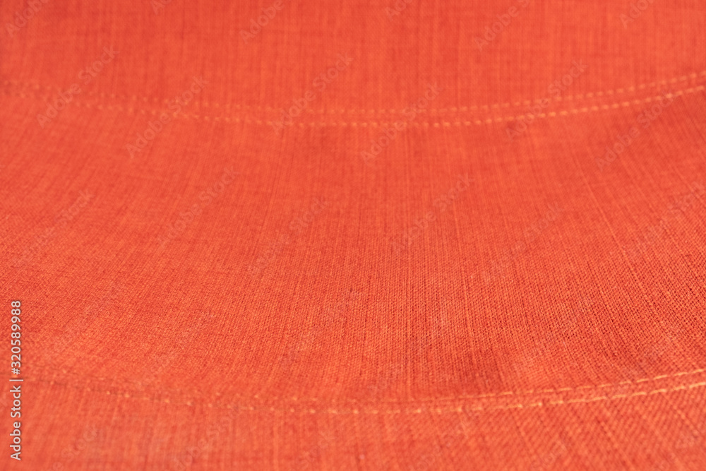 Fototapeta premium The surface of the fabric is bright red. for abstract background and copy space.