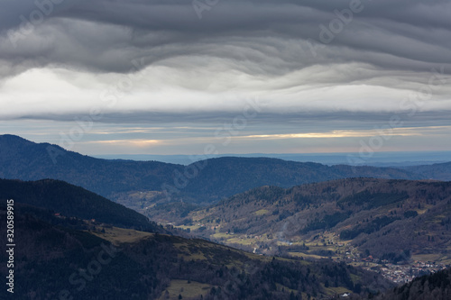 Nuages dans le ciel des Vosges