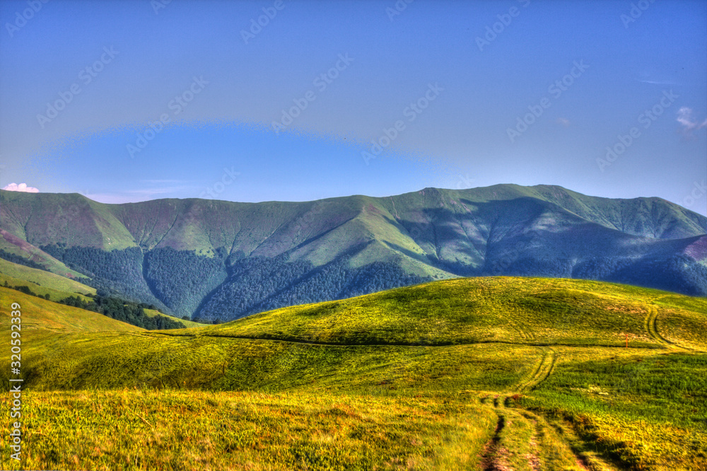 Naklejka premium landscape in the mountains