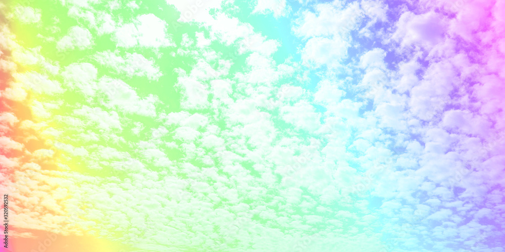 Soft clouds with pastel sky