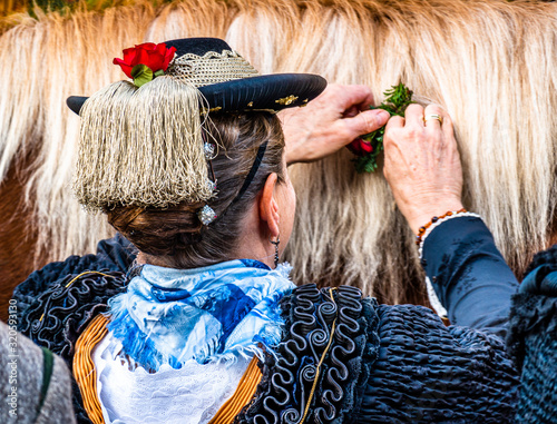 typical bavarian woman photo