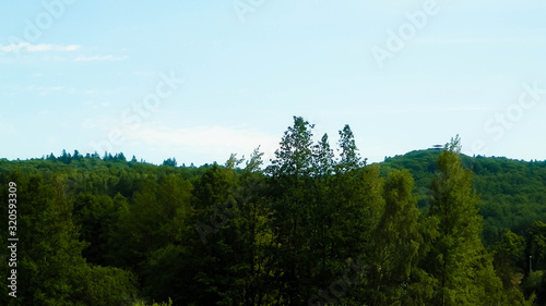 Landscape of Wiezyca Mountain.