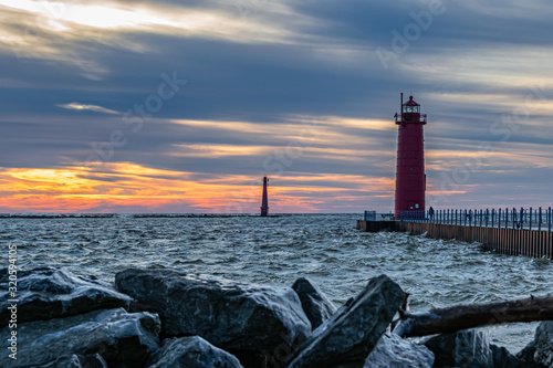 Muskegon Pier - From Shore