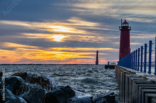 Muskegon Pier - Beacons