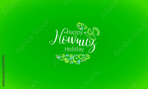 Nowruz greeting card. March equinox. Novruz, Navruz. Springtime